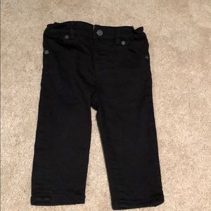 Baby boy Burberry black stretch twill pants